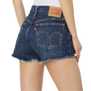 NWT Levi’s 501 Jean Shorts Button Fly High Rise Sz 12 $60 Distressed Ripped New
